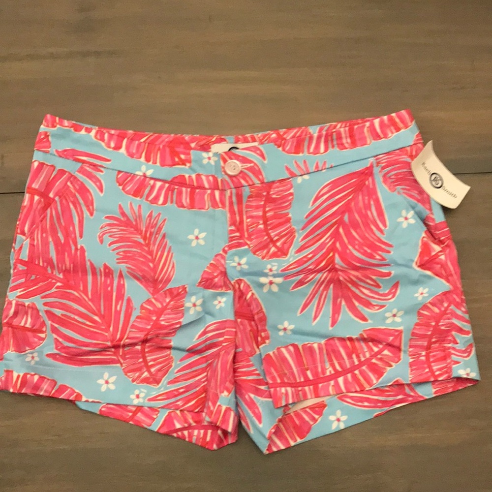 NWT Kaeli Smith Palm Leaf Print Shorts